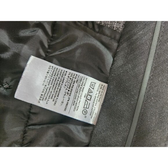 Banana Republic Pants Women's 10 Gray Avery Fit Plaid Slim Trousers Stretch - Picture 5 of 7